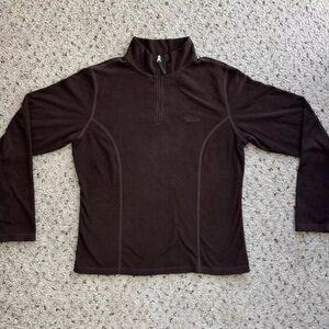 The North Face Women Glacier TKA 100 1/4 Zip Fleece Pullover Brown Size M